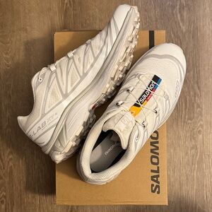 Salomon S/Lab XT-6 Trail Sneakers in Off-White with Multi Accent